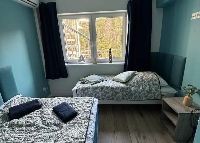 公寓 Blue B Debina - Prywatny Taras Na Dachu , 400 M Od Morza,